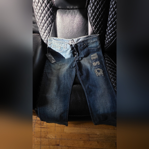 Versace Men's Dark Blue Skinny Jeans - Picture 1 of 3